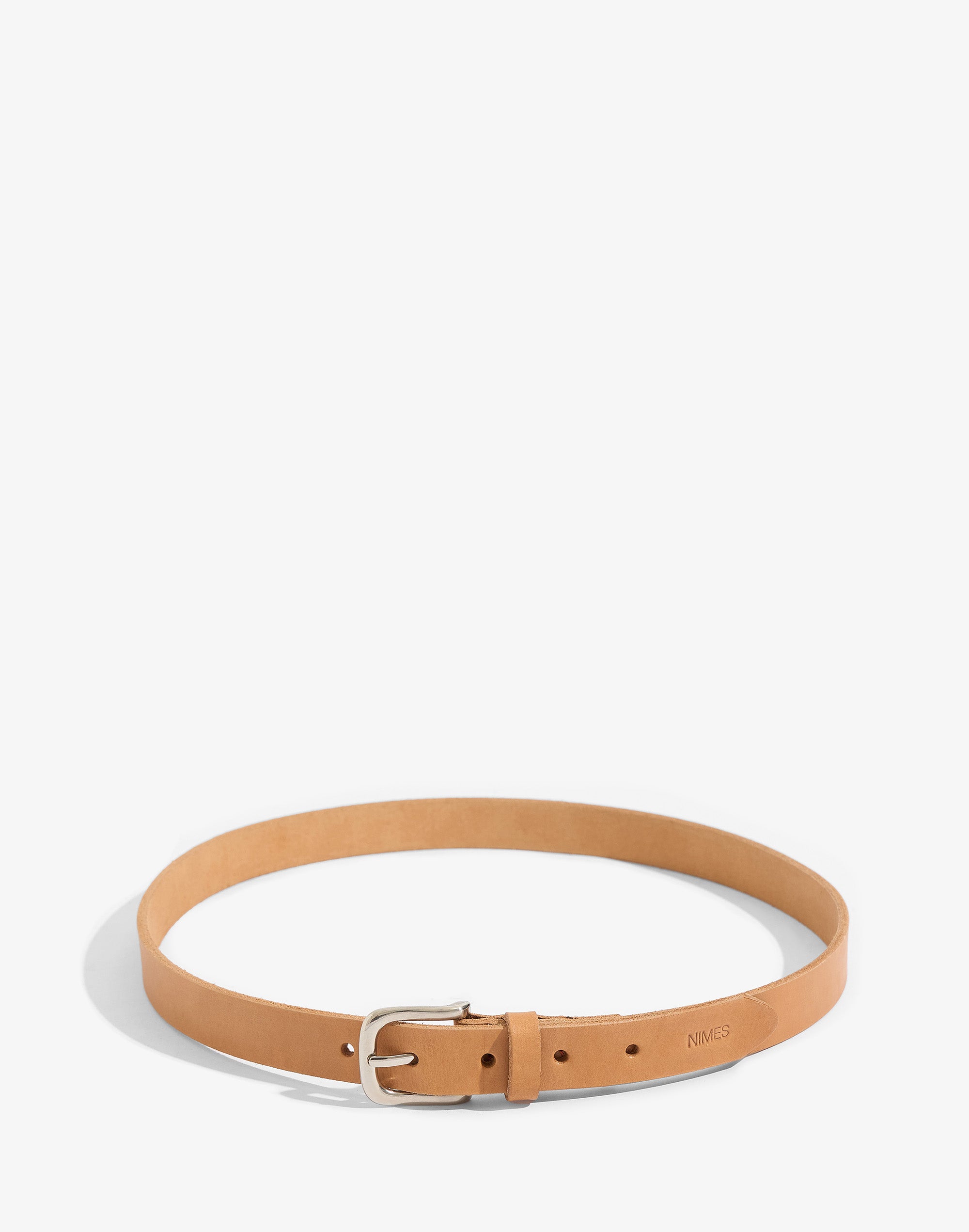 Narrow Leather Belt – Nimesba