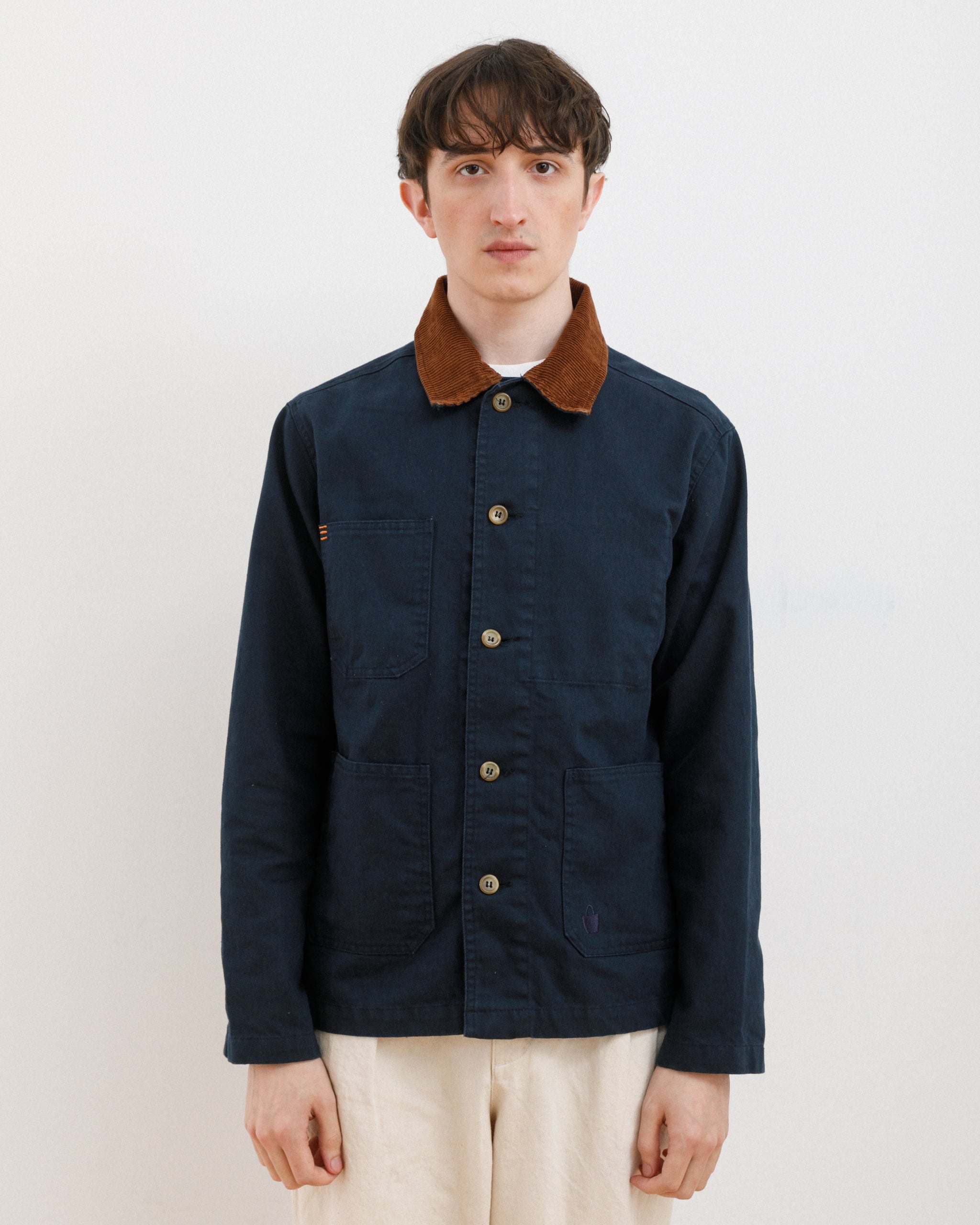 〈6〉COTTON BAFU CORDUROY COLLAR JACKET Buy Threadbare Brown 100% Cotton Corduroy Collar Lightweight